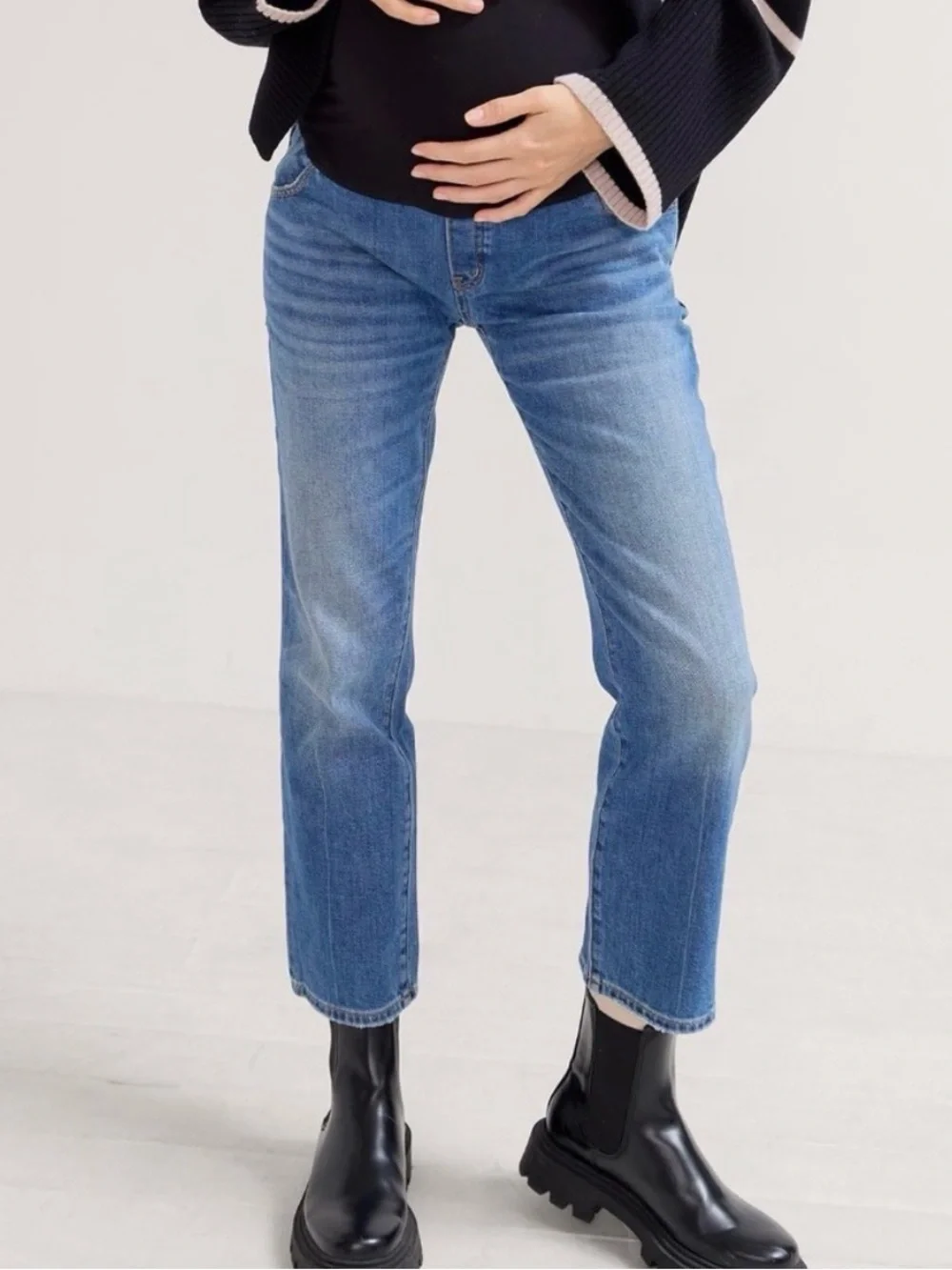 Hatch Maternity Over the Bump straight leg Jeans